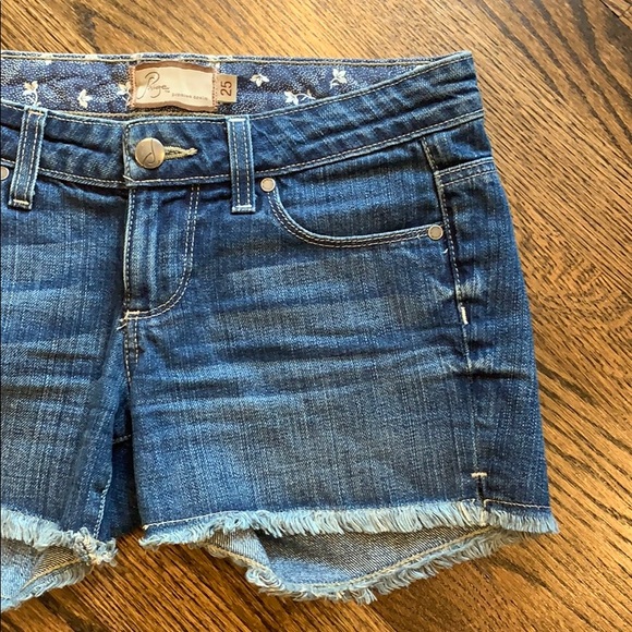 Paige Denim Cutoff Shorts - Picture 3 of 7